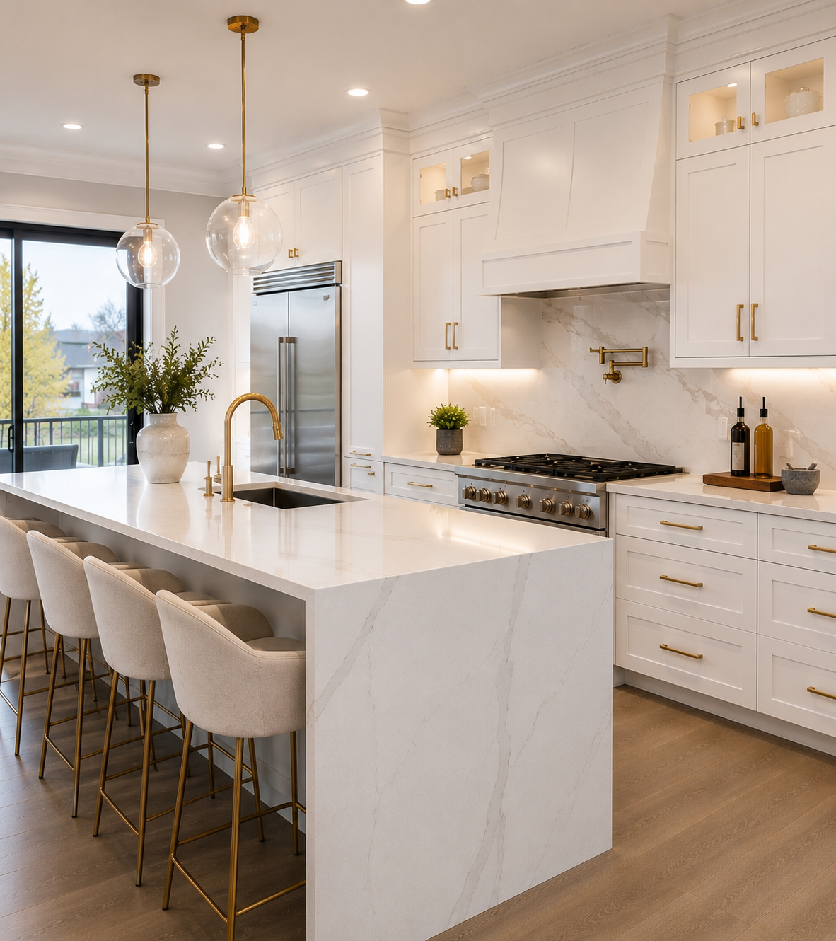 <h2>Kitchen Countertops & Backsplashes</h2>