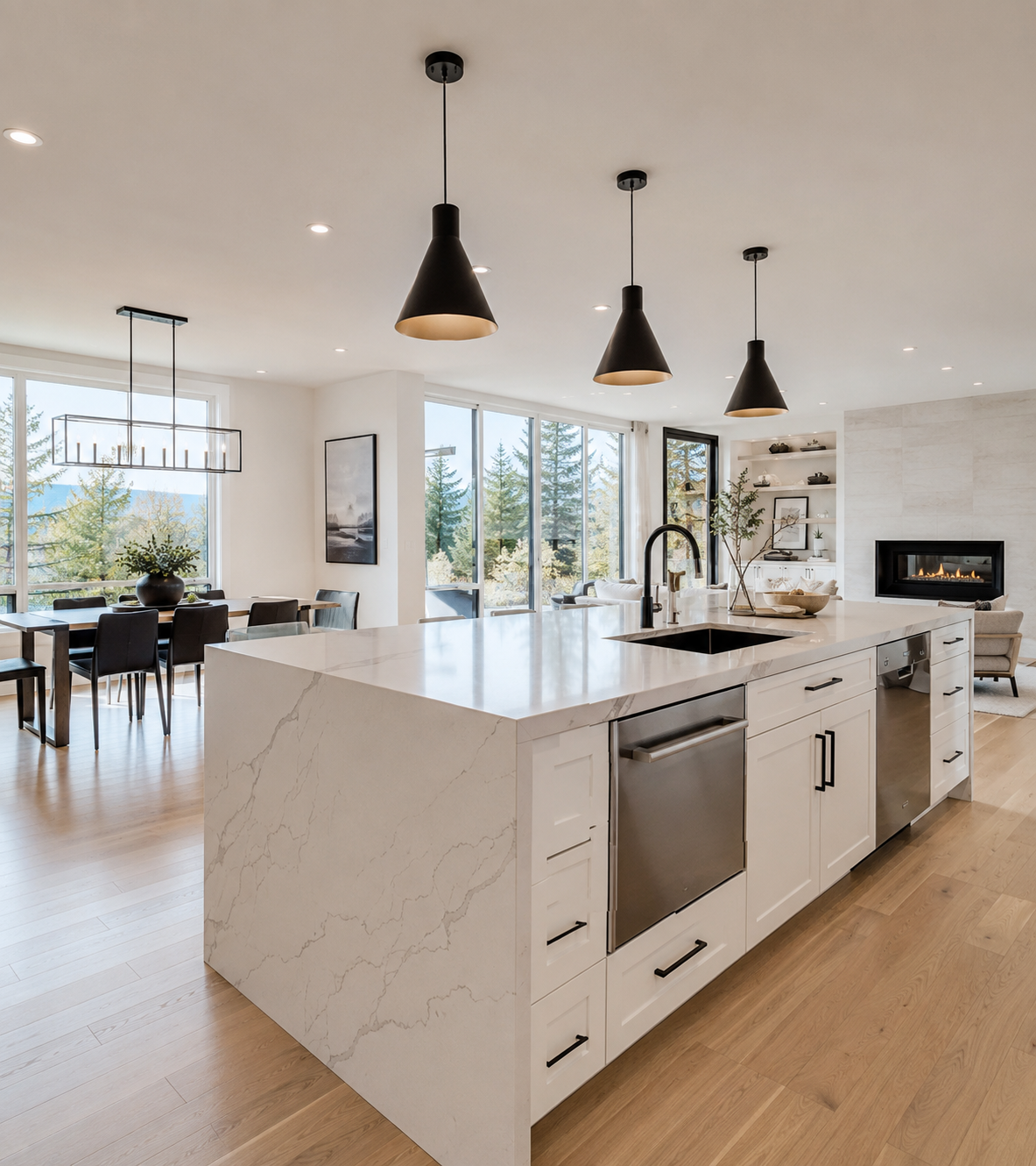 <h2>Open-Concept Kitchen Renovations</h2>